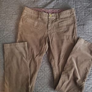 Athleta slim leg corduroy jeans/pants, sz 6